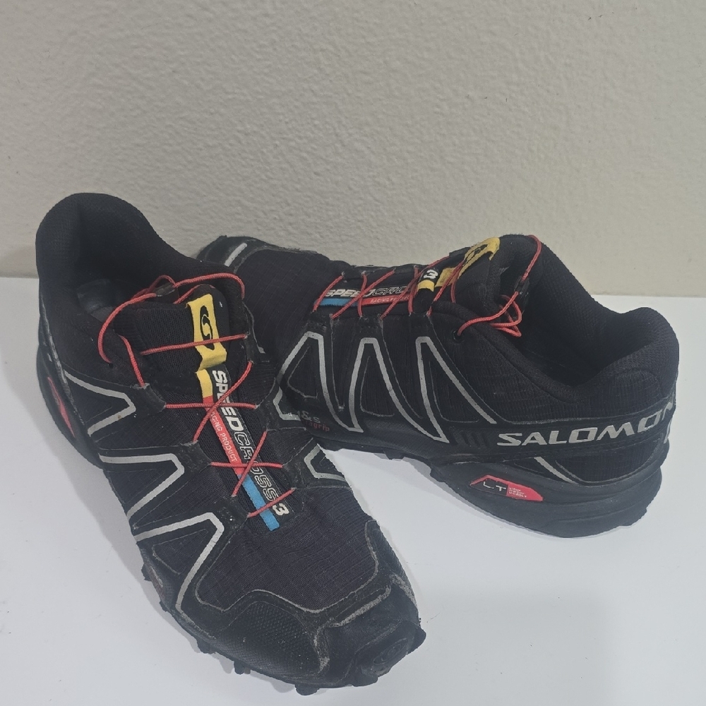Salomon Black and Red Women's Sneakers